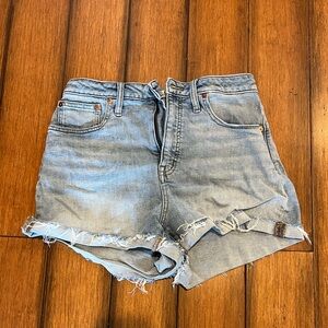 Madewell Curvy High Rise Denim Shorts